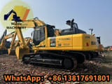 2022 Komatsu PC400-8 crawler excavator, rear three-quarter view