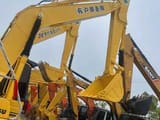 2007 Komatsu PC240-8 crawler excavator, side view of multiple machines