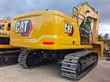 2024 Caterpillar 345D crawler excavator, rear three-quarter view