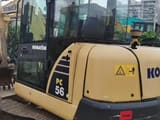 2017 Komatsu PC56-7 mini excavator, rear three-quarter view