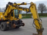 2005 Atlas 1604 ZW wheel excavator, side profile view