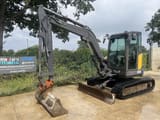 2020 Volvo ECR50D mini excavator, side profile view