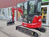 Mole M25ZT mini excavator, rear three-quarter view