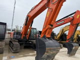 2023 Hitachi 350-5G crawler excavator, front three-quarter view