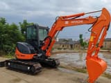 Hitachi ZX50U mini excavator, side view