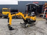 JPC KV15 mini excavator, side view