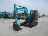 2025 Sunward SWE60E mini excavator, front three-quarter view