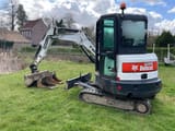 2016 Bobcat E32 crawler excavator, rear three-quarter view