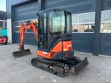 2011 Hitachi ZX22U-2 mini excavator, front three-quarter view