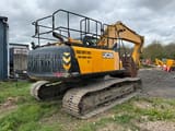 2016 JCB JS220LC crawler excavator rear three-quarter view
