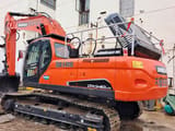 2024 Doosan DX340LCA crawler excavator, rear three-quarter view