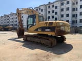 2016 Caterpillar 320CL crawler excavator, rear three-quarter view