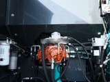 Sunward SWE155FW wheel excavator engine compartment detail