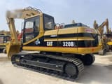 2000 Caterpillar 320BL crawler excavator, rear three-quarter view