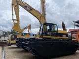 2017 Caterpillar 320CL amphibious excavator, side view