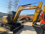 2024 XCMG XE60DA mini excavator, side view