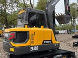 2024 Volvo EC60D mini excavator, rear three-quarter view