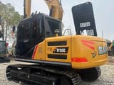 2015 Sany SY155C mini excavator, rear three-quarter view