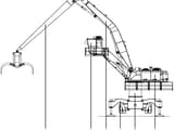 2005 Sennebogen 870M C material handler technical diagram
