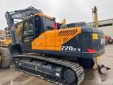 2022 Hyundai 220LC-9 crawler excavator, rear three-quarter view
