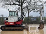 2018 Takeuchi TB280FR mini excavator, side view
