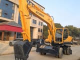 2024 Hyundai R210W-9T wheel excavator, front three-quarter view