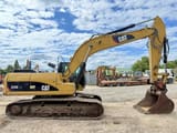 2008 Caterpillar 324DLN crawler excavator, side profile view