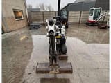 Bobcat E10Z mini excavator, front view