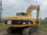 2021 Caterpillar 320C crawler excavator rear three-quarter view