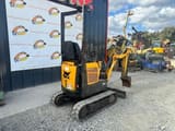 2018 Bobcat E08 mini excavator, rear three-quarter view