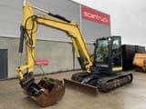 2017 Yanmar VIO80-1A mini excavator side view