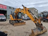 2016 CASE CX145DSR crawler excavator, front three-quarter view