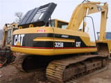 2007 Caterpillar 325B crawler excavator, rear three-quarter view