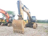 2022 Caterpillar 349DL crawler excavator, front view