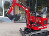 Mole M10 mini excavator, side view