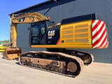 2017 Caterpillar 352F crawler excavator side view
