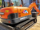 2018 Doosan DH60-7 crawler excavator, rear three-quarter view