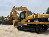 2020 Caterpillar 320CL crawler excavator, rear three-quarter view
