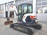 2023 Bobcat E55 Z mini excavator, three-quarter front view