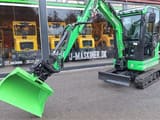 2026 Mole M20EL mini excavator, front three-quarter view