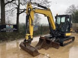 2017 Yanmar VIO50-6A mini excavator, side view