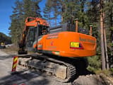 2023 Hitachi 300 LC crawler excavator, rear three-quarter view