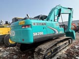 2022 Kobelco SK200 Super crawler excavator, rear three-quarter view