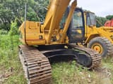 2018 Caterpillar 325C crawler excavator, rear three-quarter view