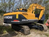 2023 Hyundai 220LC-9S crawler excavator, rear three-quarter view