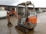 2005 Hitachi FH16.2B mini excavator, rear three-quarter view