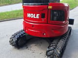 Mole M35ZT mini excavator rear view