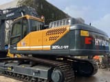 Hyundai R305LC-9T crawler excavator, rear three-quarter view