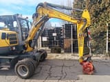 2015 Wacker Neuson 6503-2 wheel excavator side view