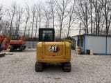 2023 Caterpillar 306E2 mini excavator, rear view